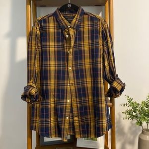 Untucked slimy fit. Barely worn